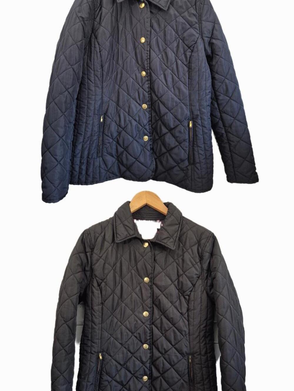 Crown & Ivy Women’s Lot of 2 Quilted Puffer Jackets Black & Navy Size M